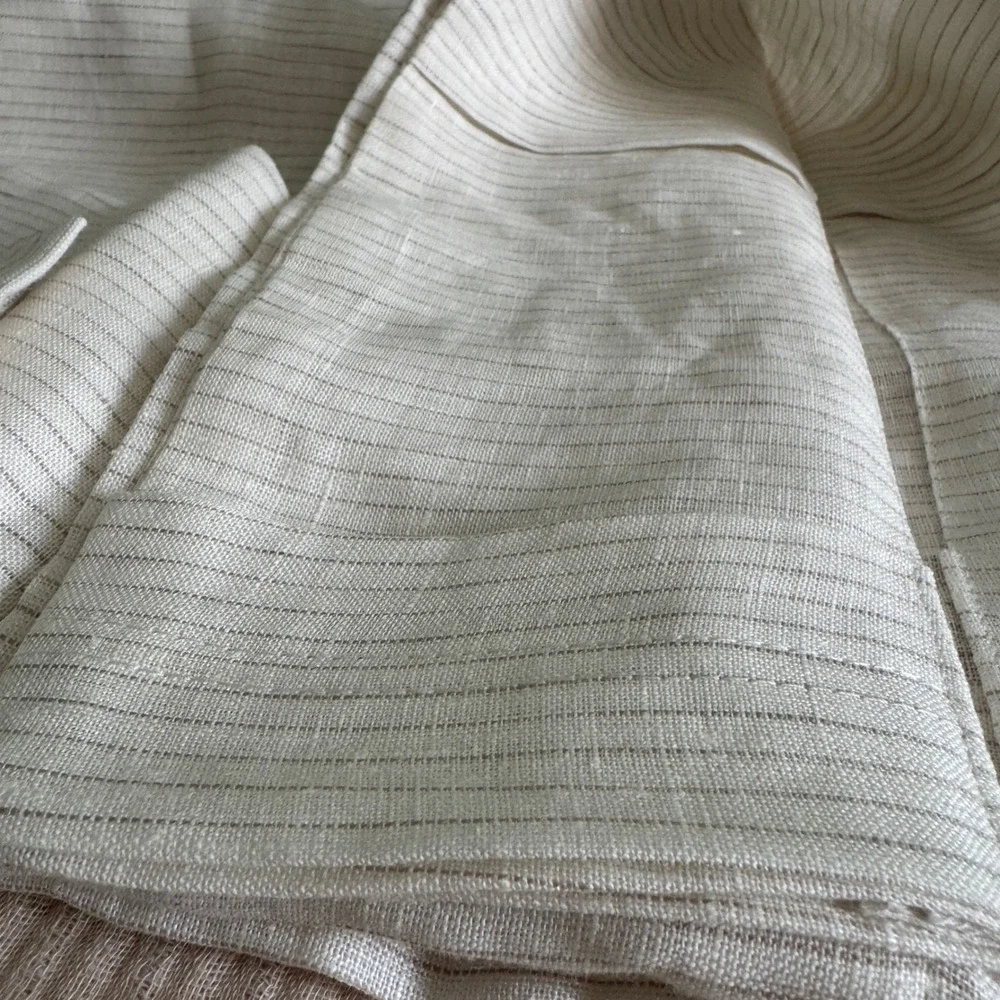West Elm European Linen Curtain Set 48x84